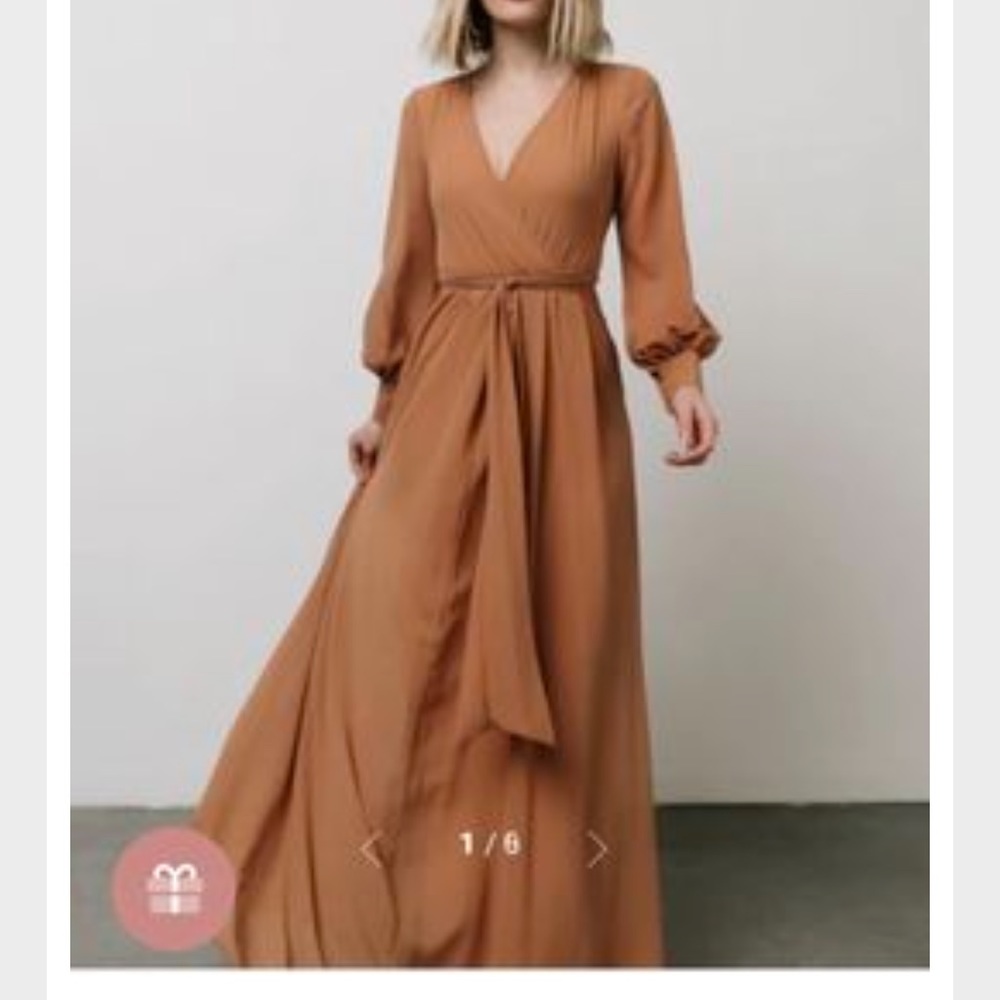 Baltic Born Lydia Maxi Bridesmaid Dress - Light Copper